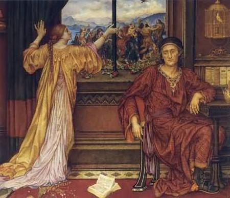 Evelyn De Morgan The Gilded Cage china oil painting image